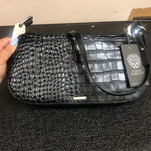 New black Vince Camuto mini purse with strap